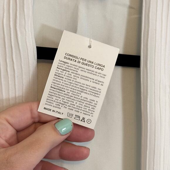 Biconf Satin Nightgown Dress Robe Set Women 52 White Bridal Nightwear ITALY NWT - Picture 14 of 16